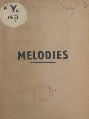 cover image of Mélodies